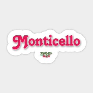 Monticello 1 Sticker